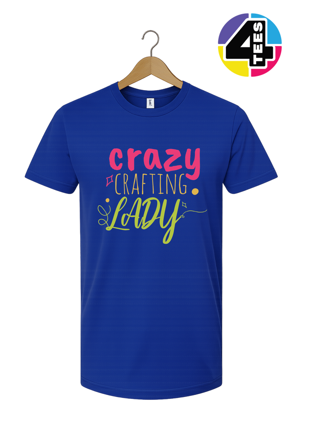 Crazy Crafting Lady Tee
