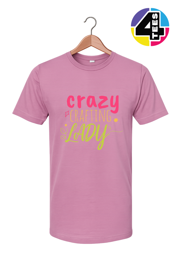 Crazy Crafting Lady Tee