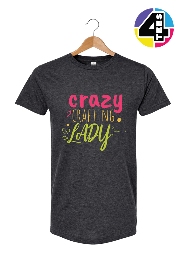 Crazy Crafting Lady Tee