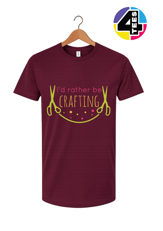 I'd Rather Be Crafting Tee