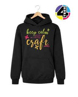 Keep Calm and Craft Youth Hoodie