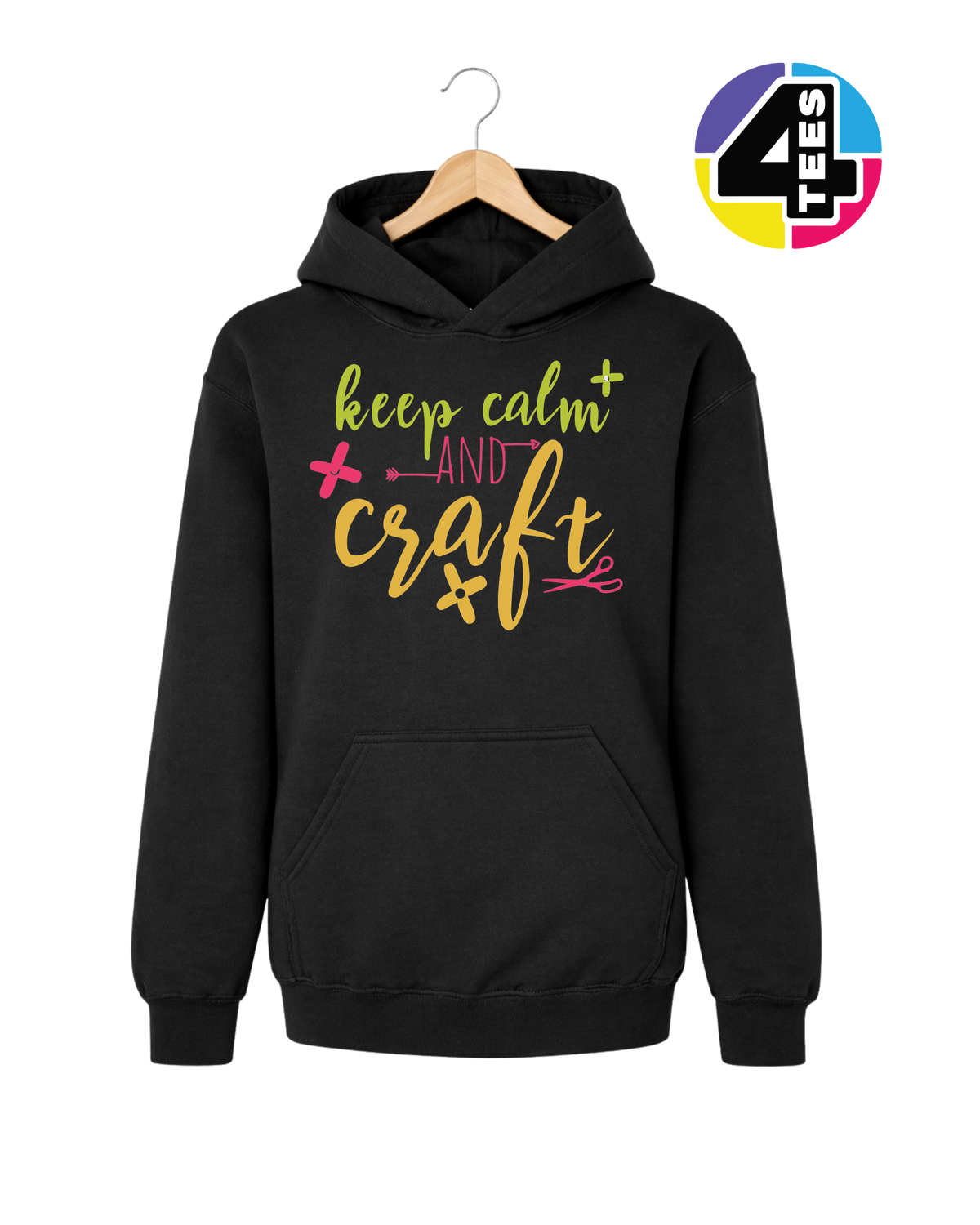 Keep Calm and Craft Youth Hoodie