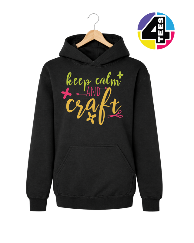 Keep Calm and Craft Youth Hoodie