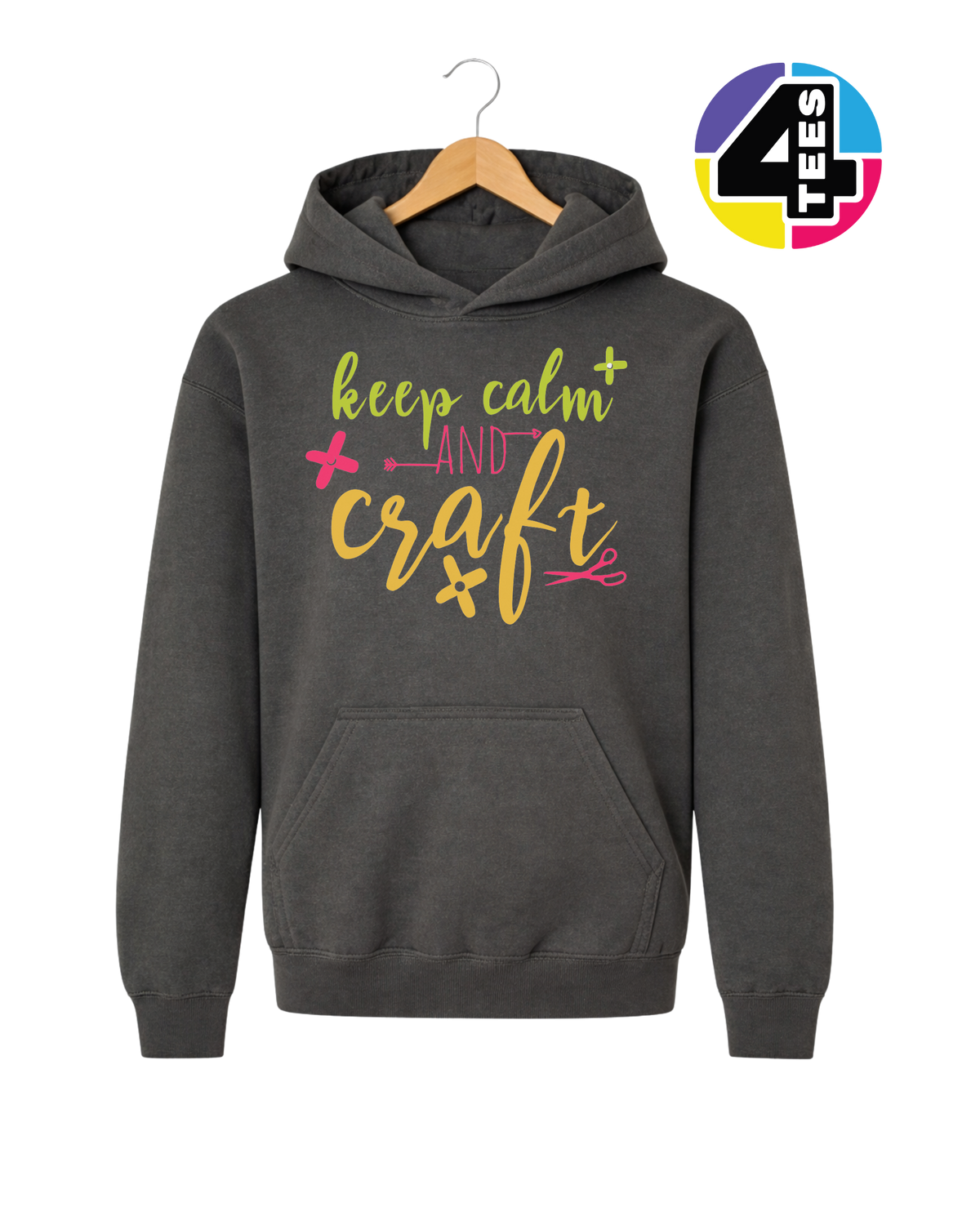 Keep Calm and Craft Youth Hoodie