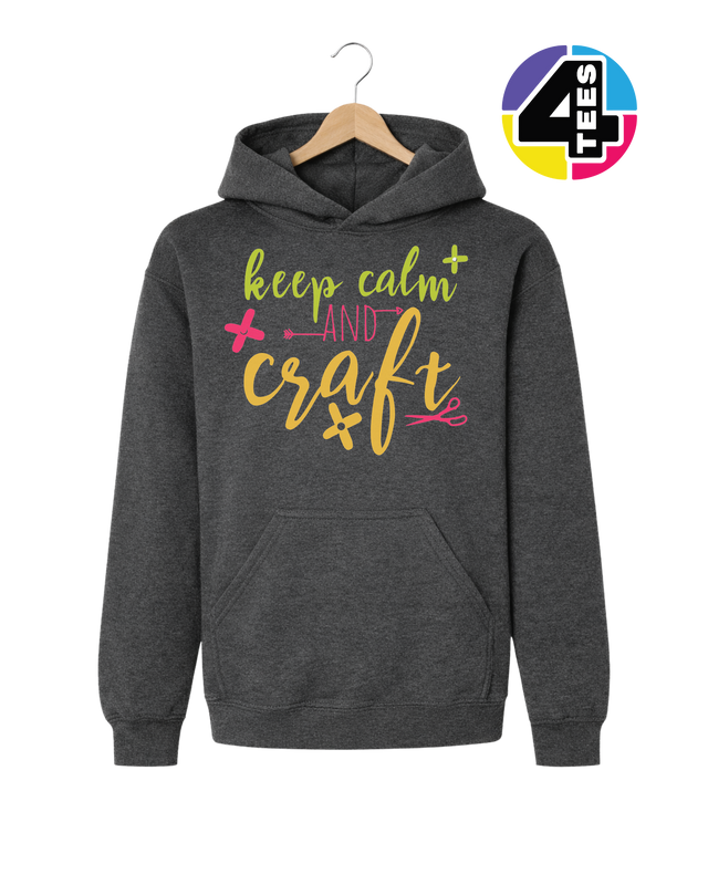 Keep Calm and Craft Youth Hoodie