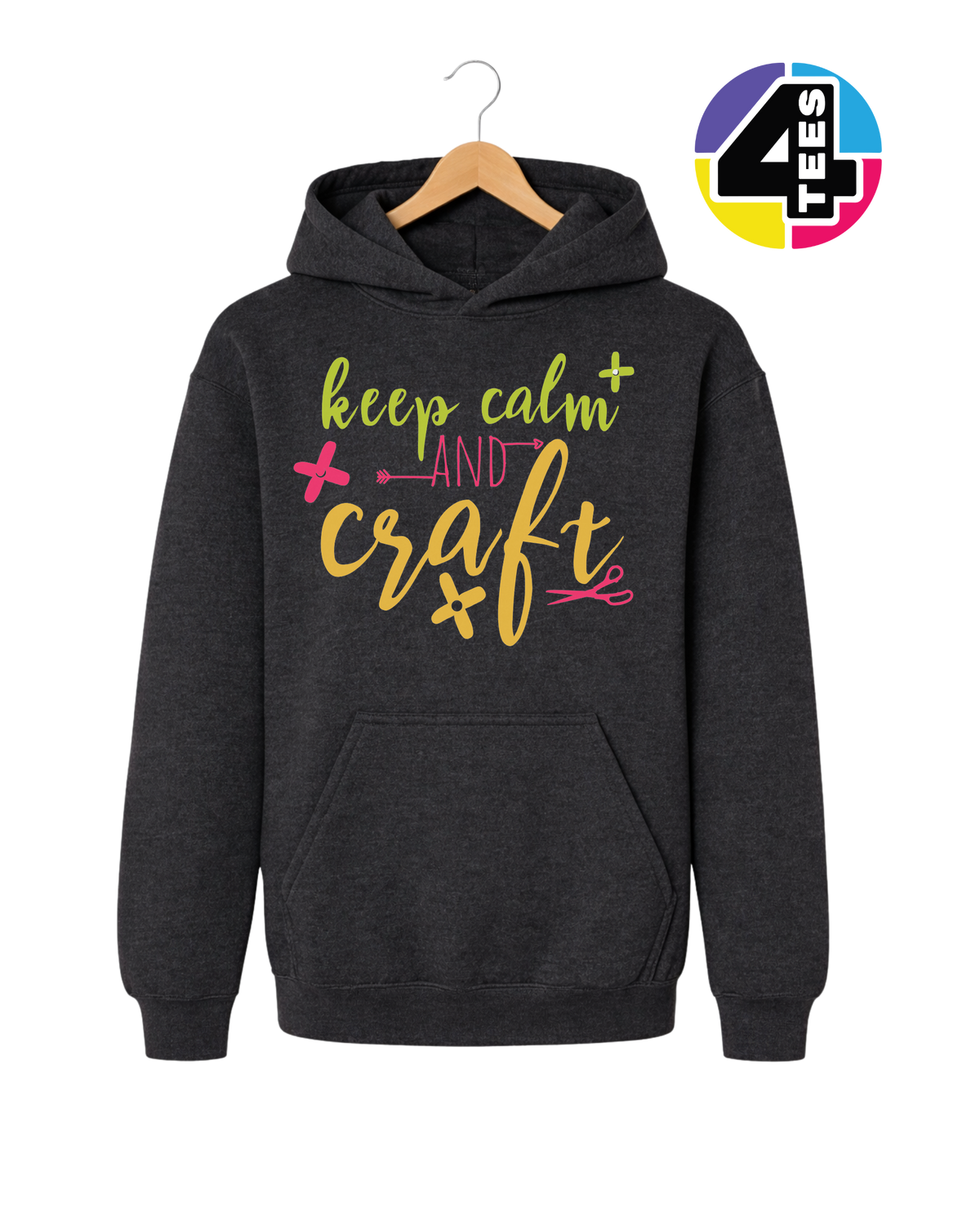 Keep Calm and Craft Youth Hoodie