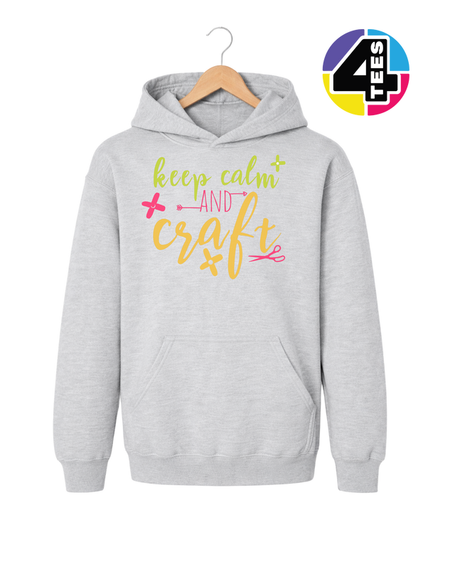 Keep Calm and Craft Youth Hoodie