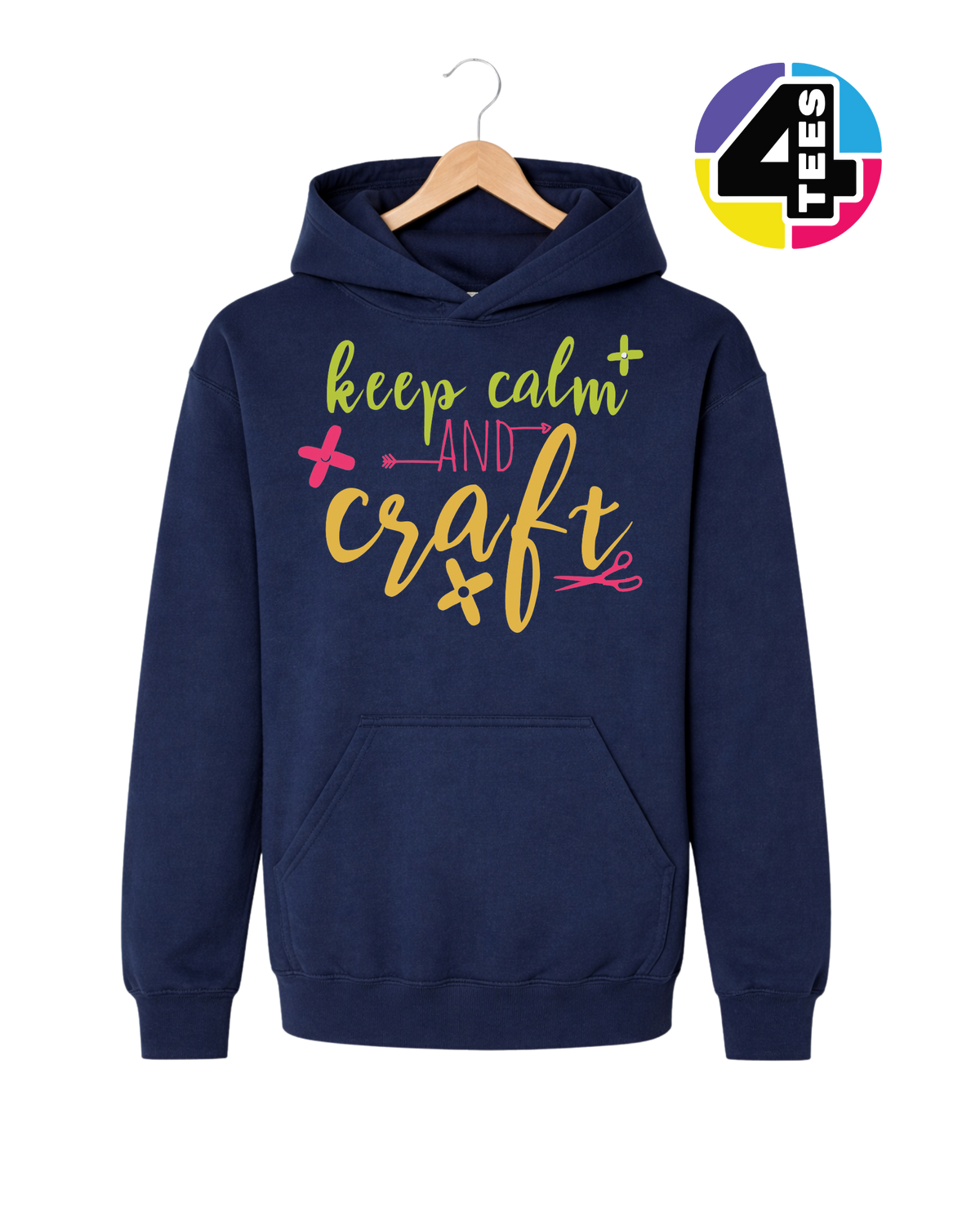 Keep Calm and Craft Youth Hoodie