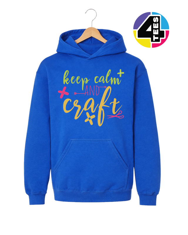 Keep Calm and Craft Youth Hoodie