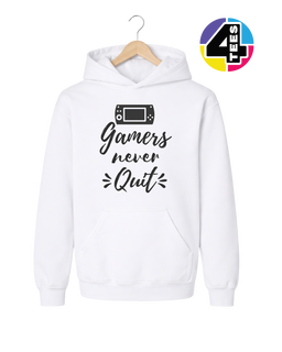 Gamers Never Quit Youth Hoodie