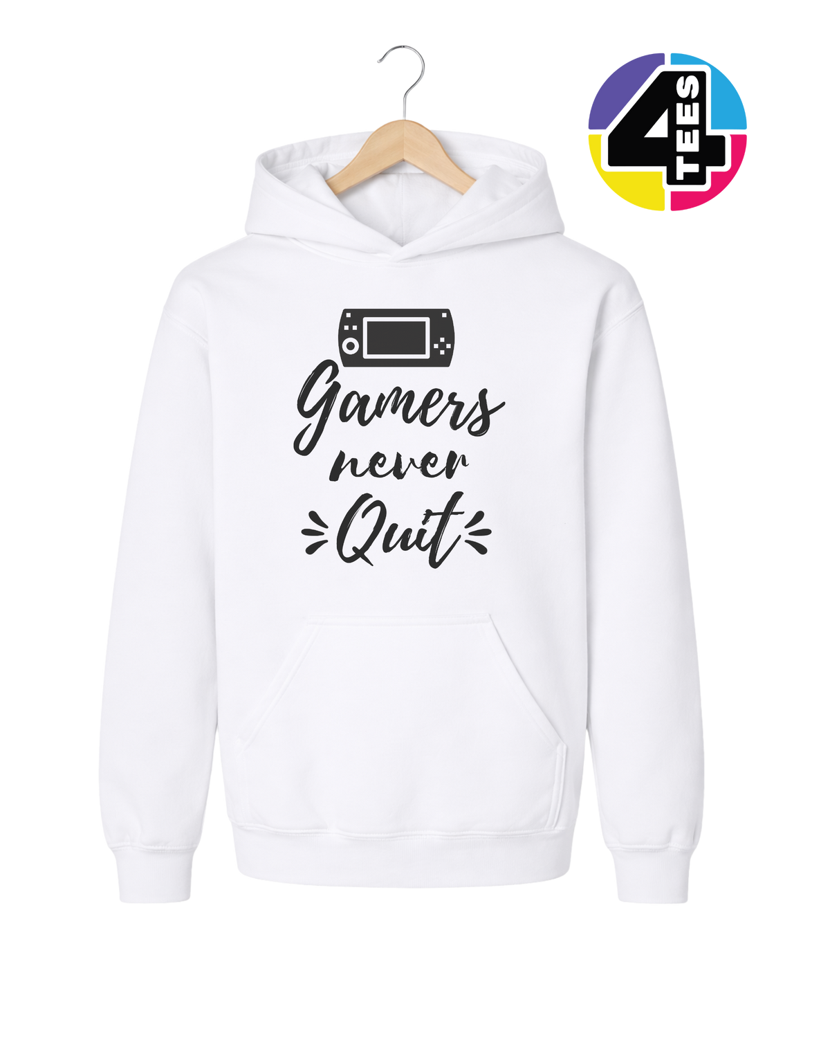 Gamers Never Quit Youth Hoodie