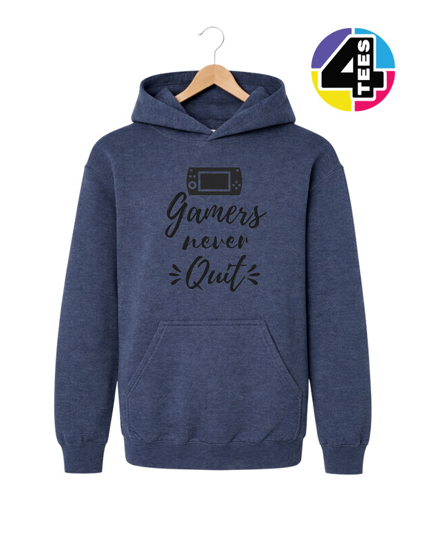 Gamers Never Quit Youth Hoodie