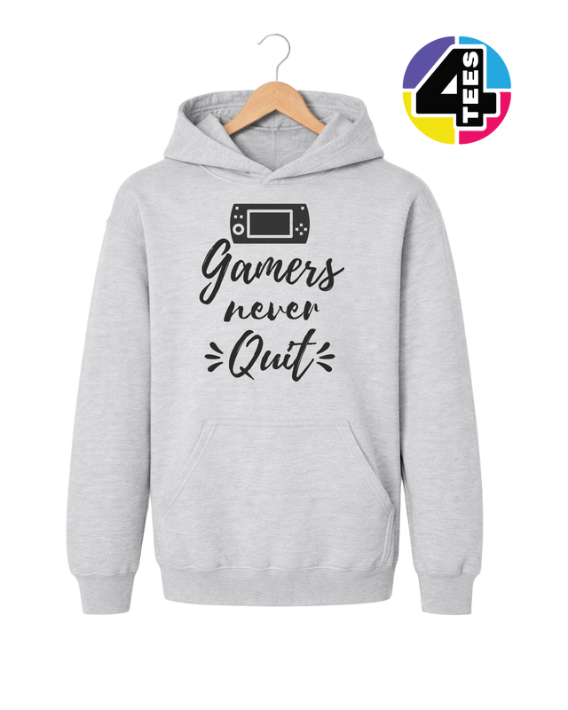 Gamers Never Quit Youth Hoodie