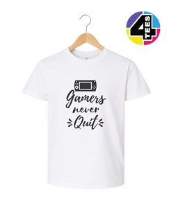 Gamers Never Quit Youth Tee