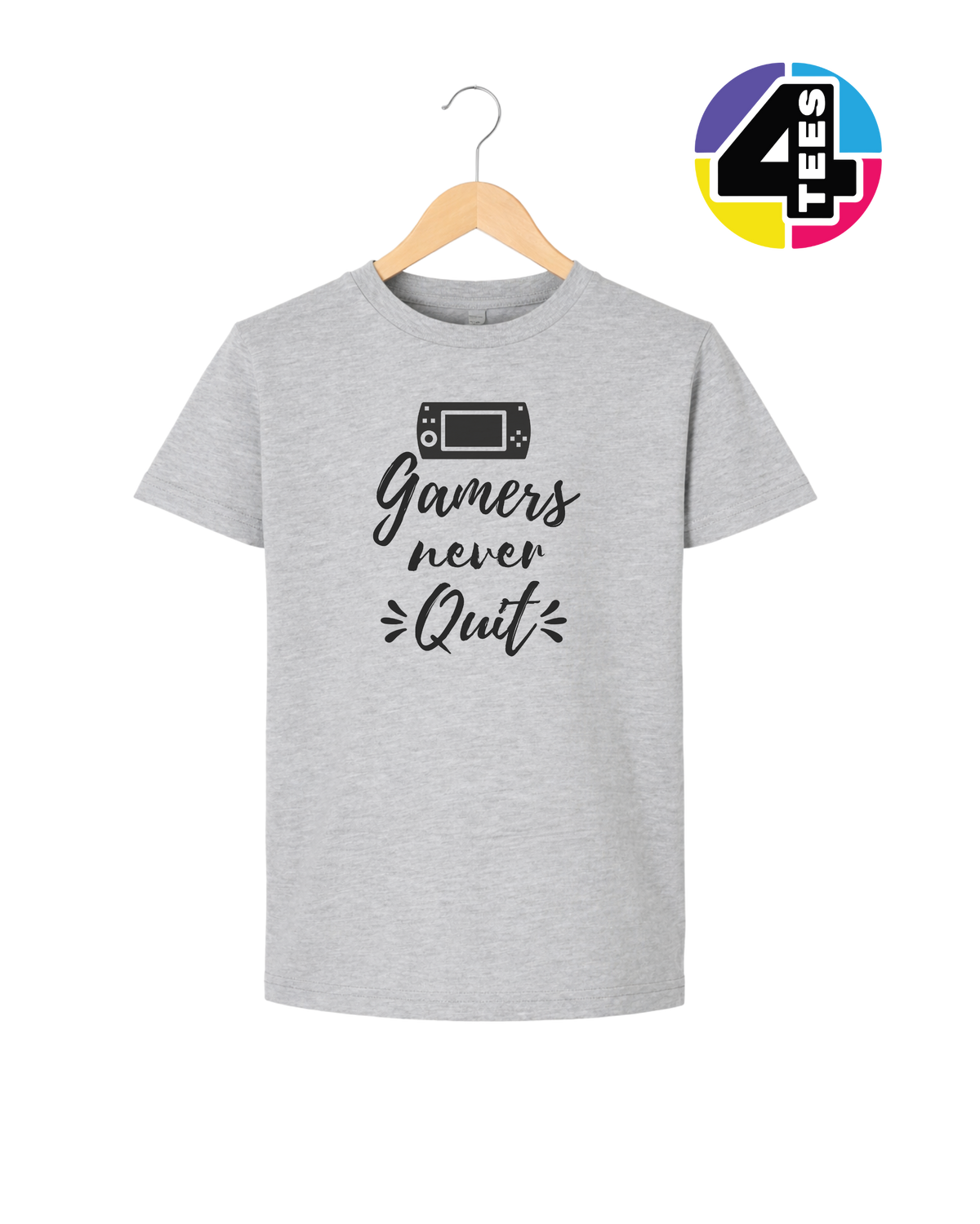 Gamers Never Quit Youth Tee