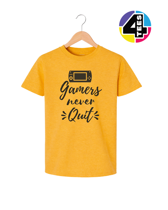 Gamers Never Quit Youth Tee