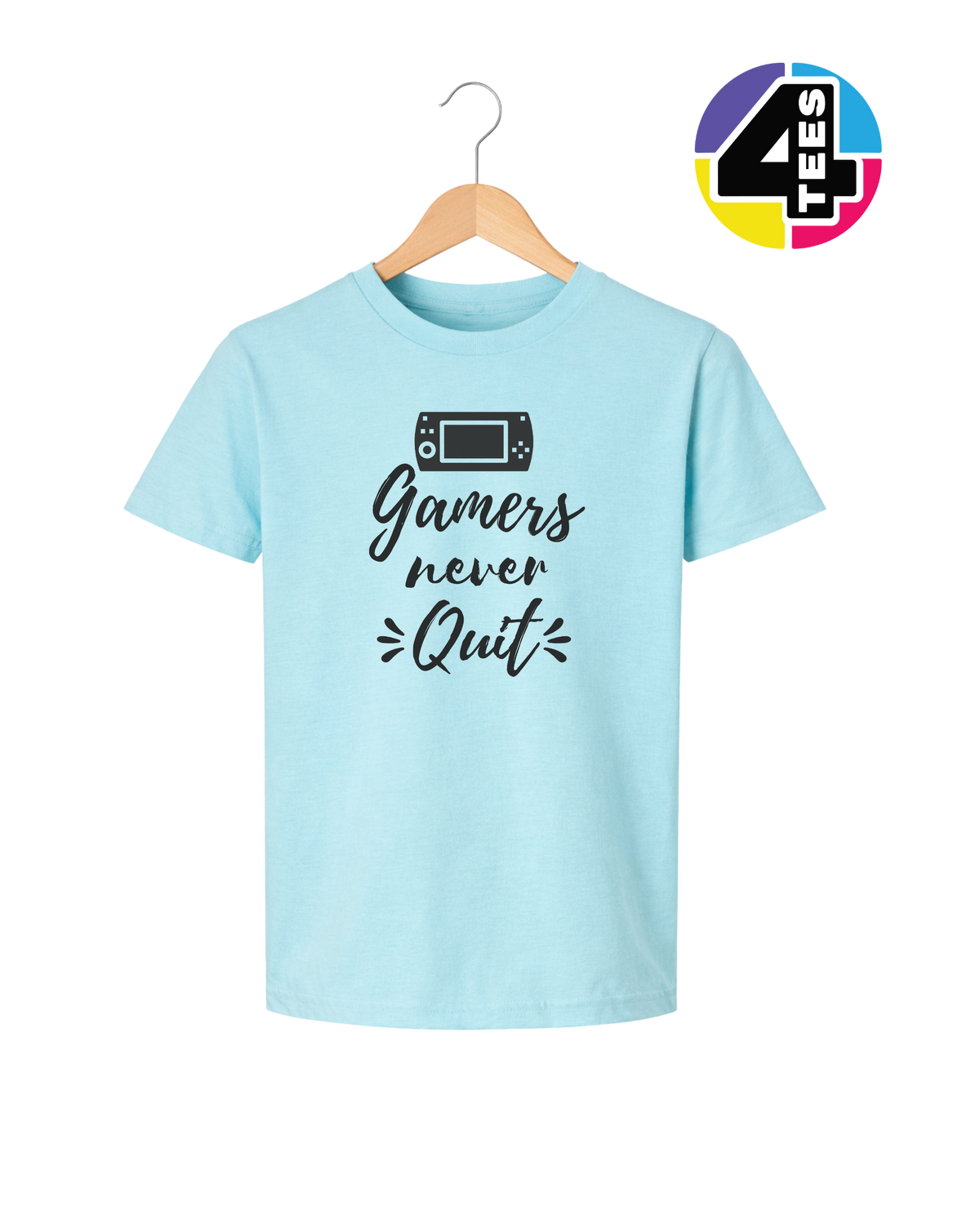 Gamers Never Quit Youth Tee