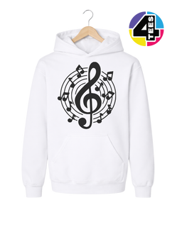 Music Notes in Harmony Youth Hoodie