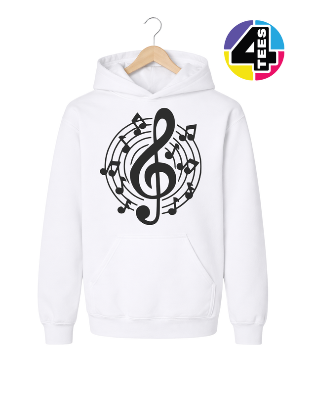 Music Notes in Harmony Youth Hoodie