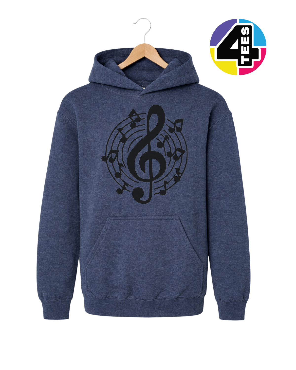 Music Notes in Harmony Youth Hoodie