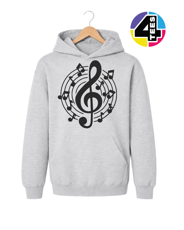 Music Notes in Harmony Youth Hoodie