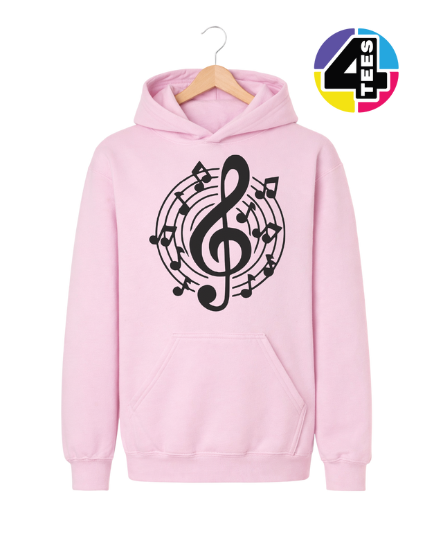 Music Notes in Harmony Youth Hoodie
