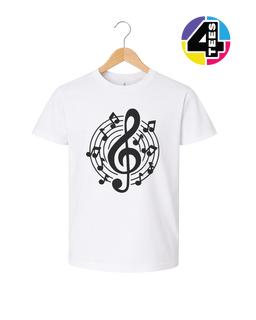 Music Notes in Harmony Youth Tee