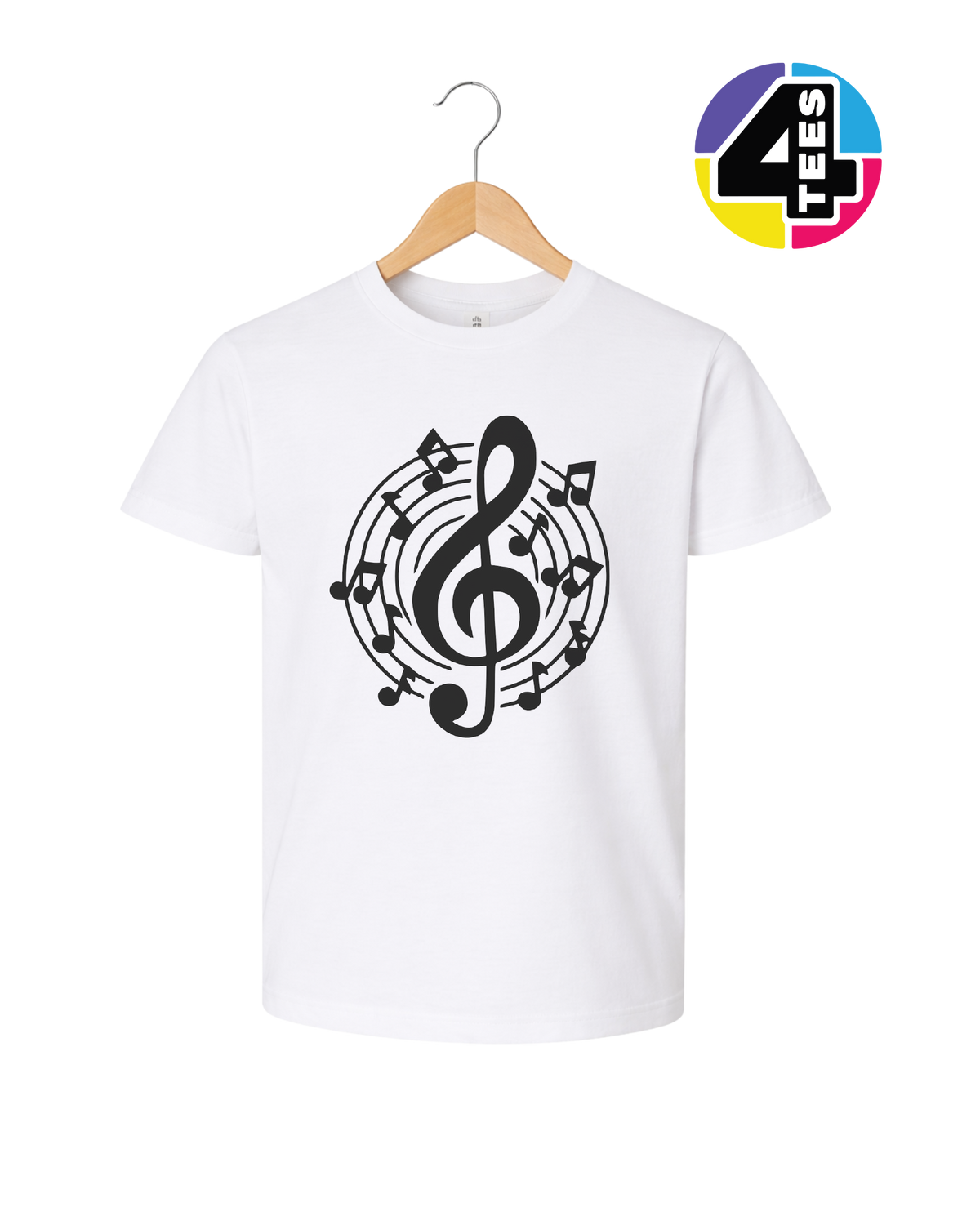 Music Notes in Harmony Youth Tee