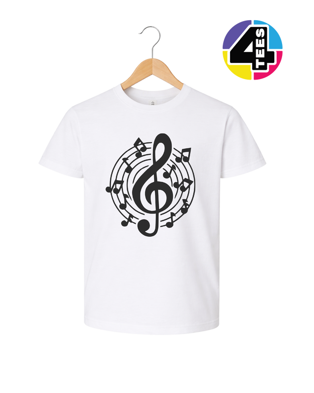 Music Notes in Harmony Youth Tee