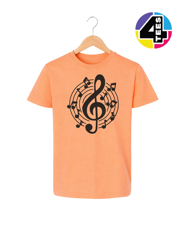 Music Notes in Harmony Youth Tee
