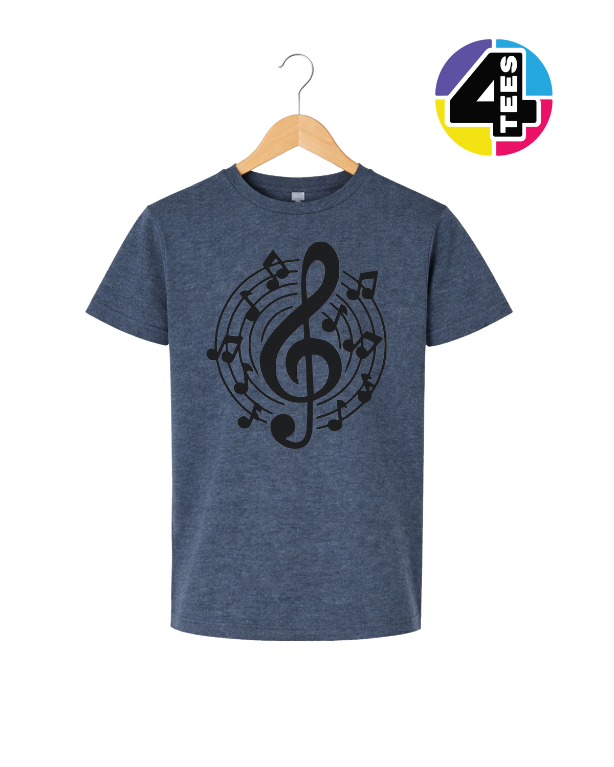 Music Notes in Harmony Youth Tee