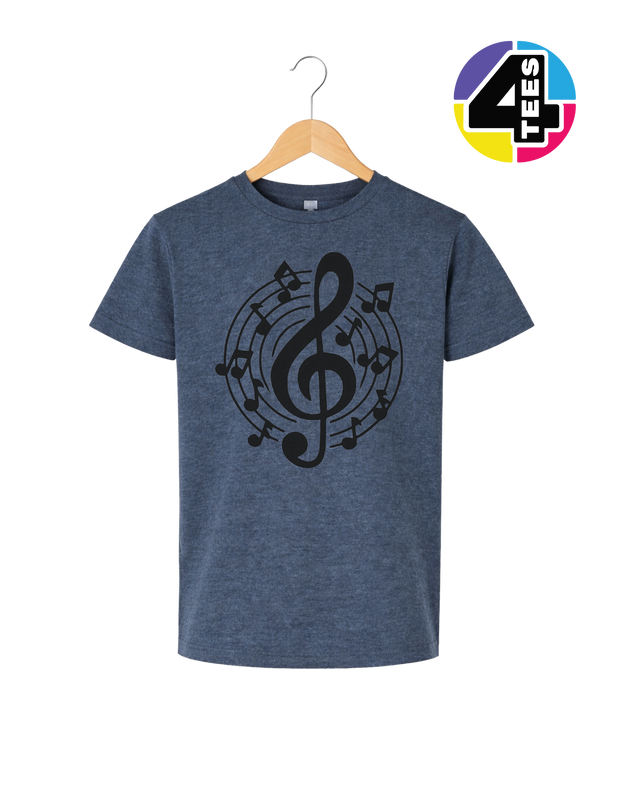Music Notes in Harmony Youth Tee