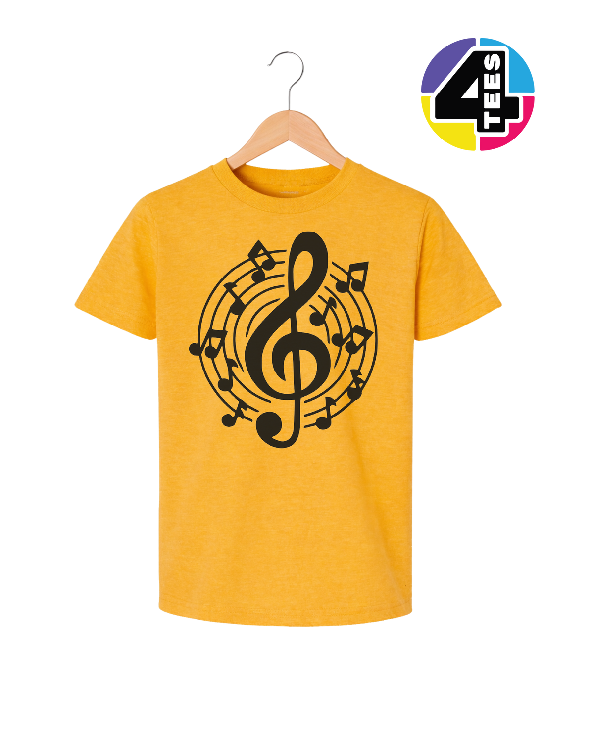 Music Notes in Harmony Youth Tee