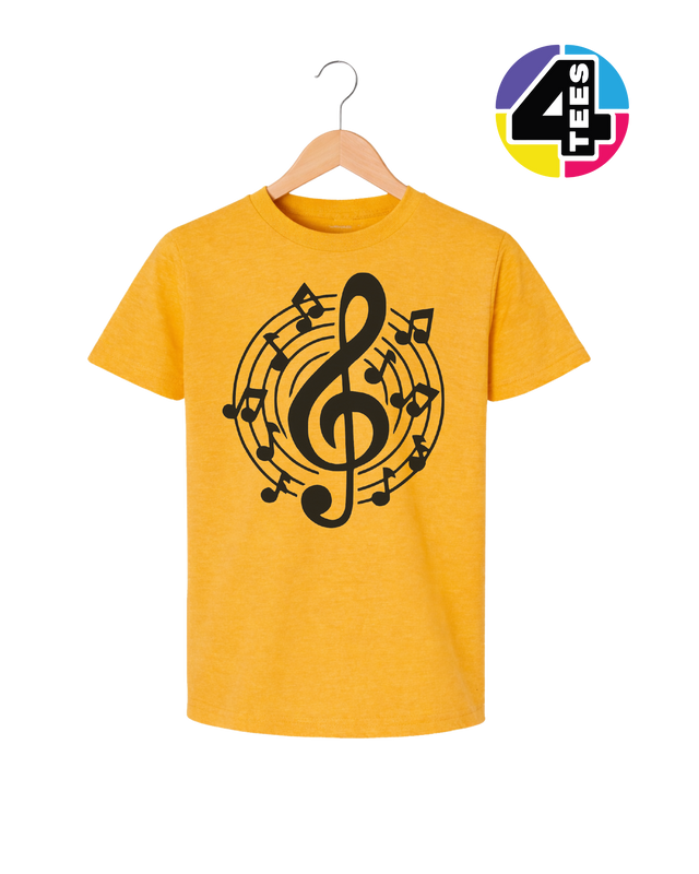 Music Notes in Harmony Youth Tee