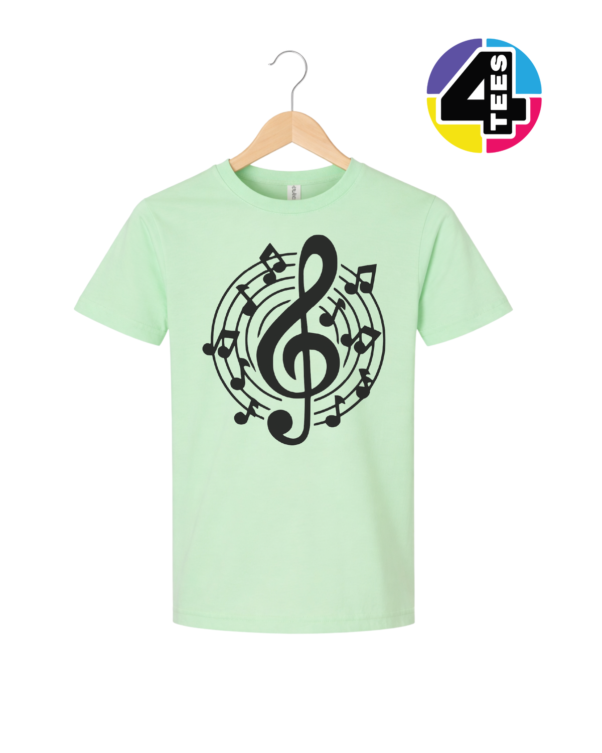Music Notes in Harmony Youth Tee