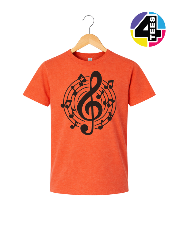 Music Notes in Harmony Youth Tee