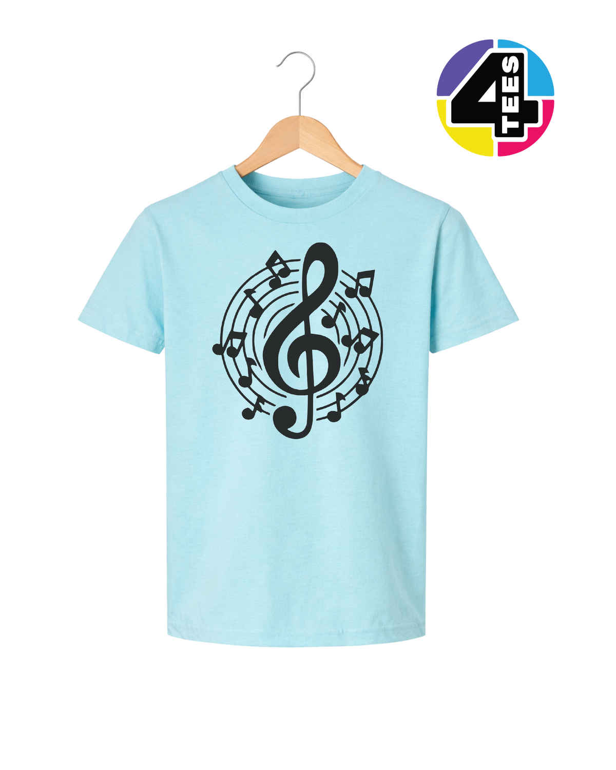 Music Notes in Harmony Youth Tee