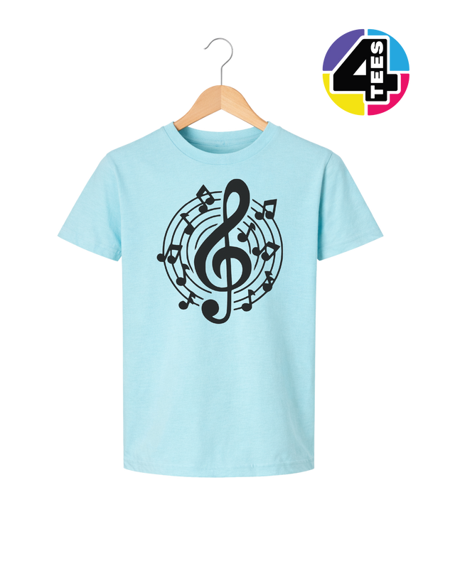 Music Notes in Harmony Youth Tee