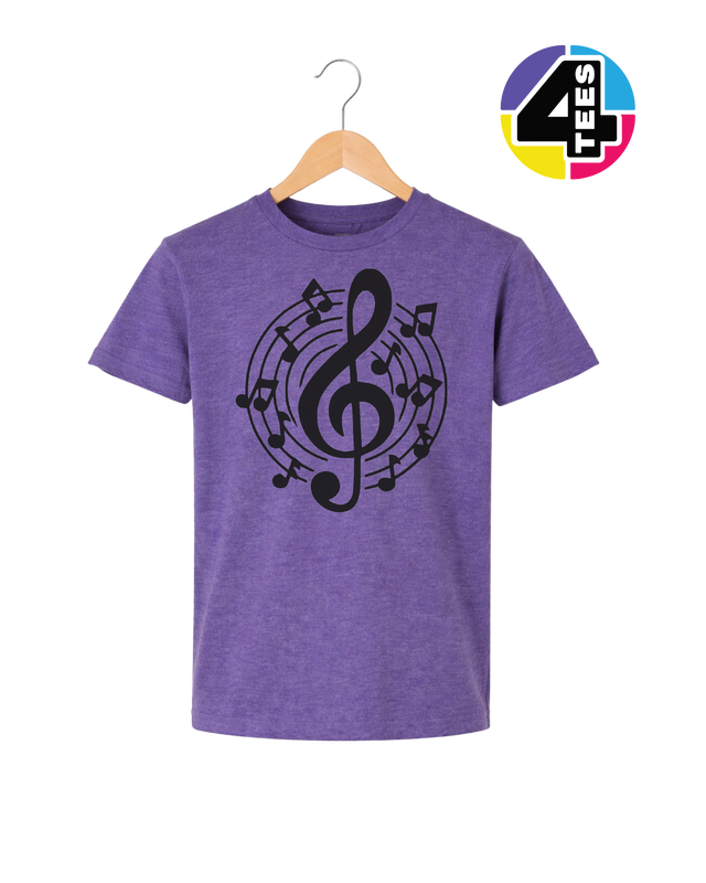Music Notes in Harmony Youth Tee