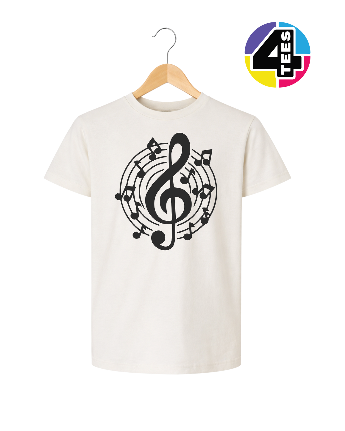 Music Notes in Harmony Youth Tee