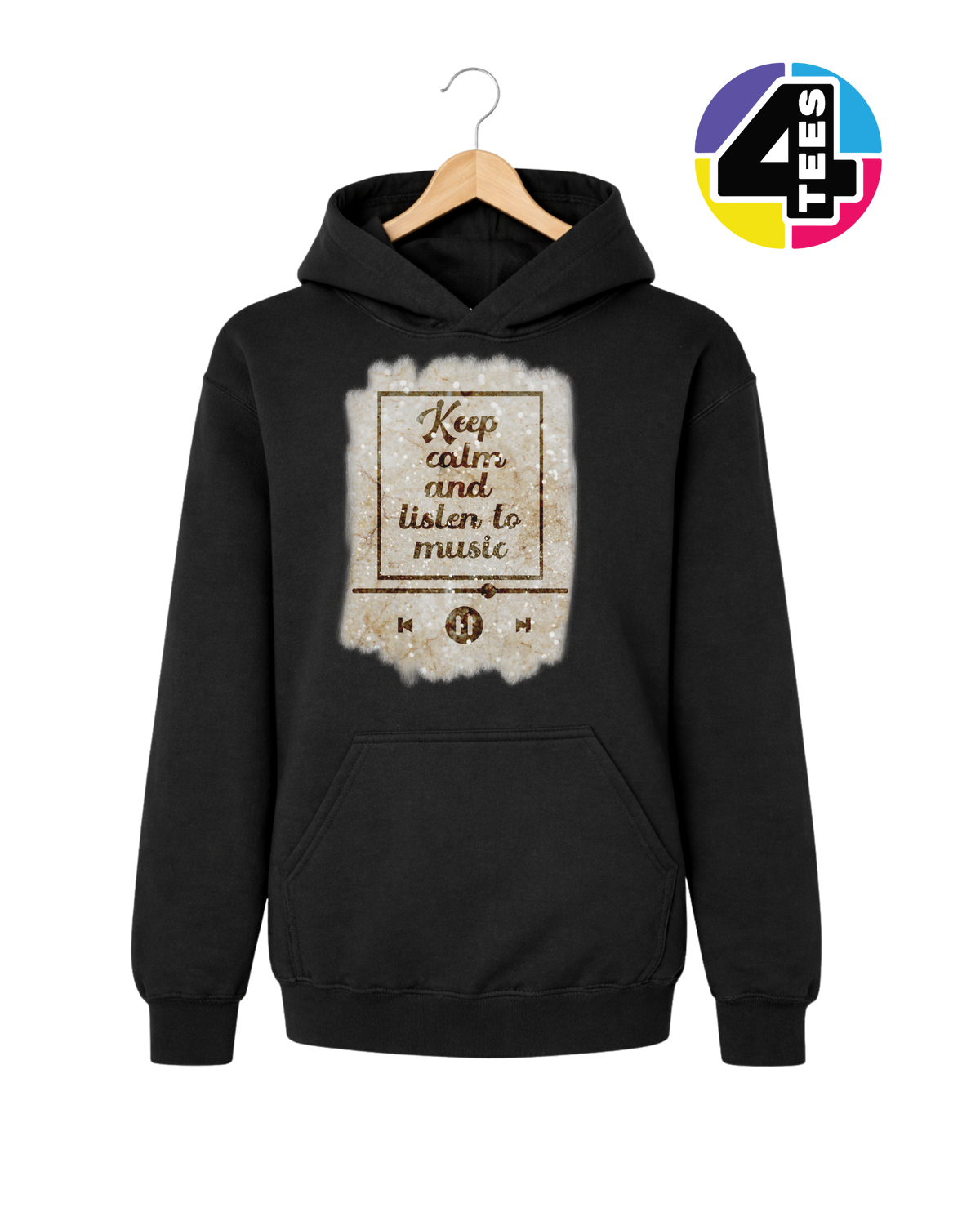 Keep Calm & Listen to Music Youth Hoodie