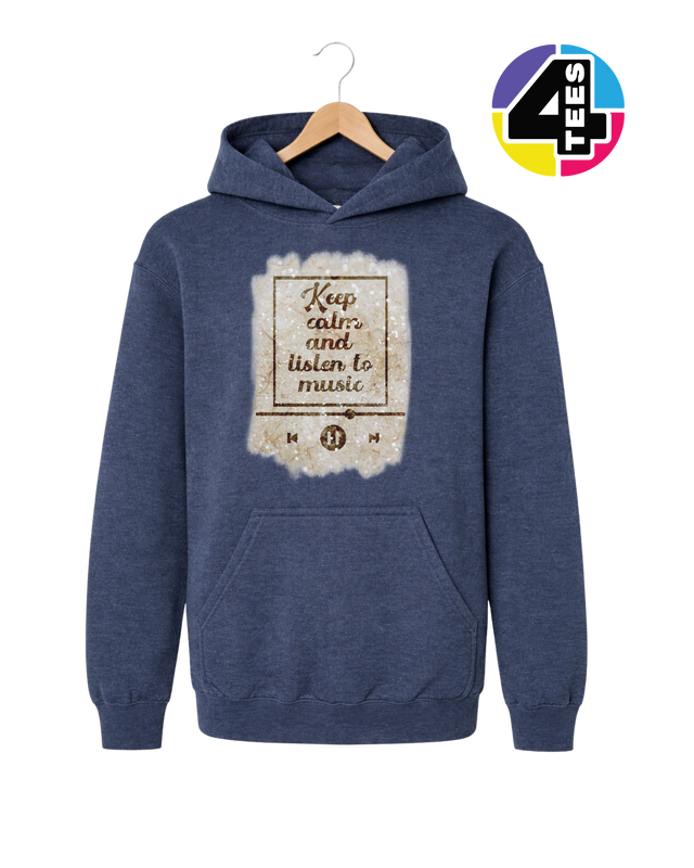 Keep Calm & Listen to Music Youth Hoodie