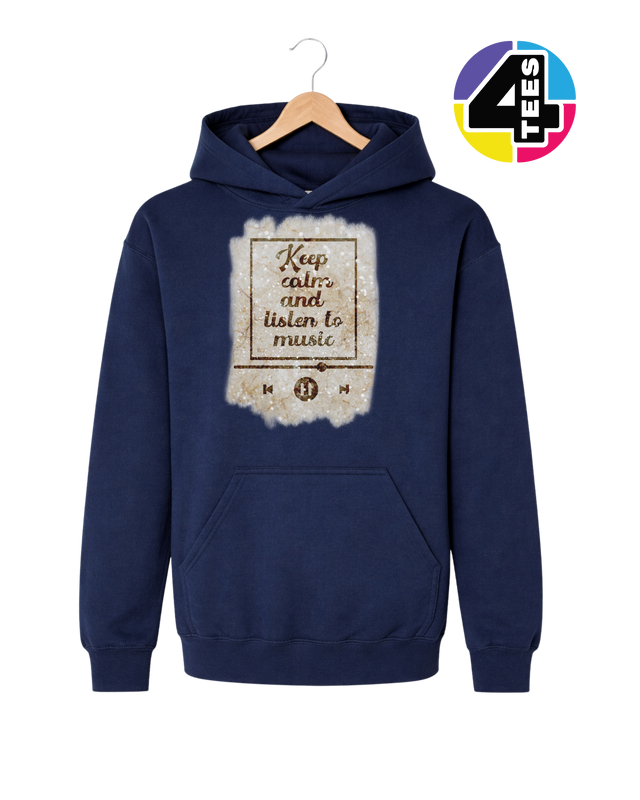 Keep Calm & Listen to Music Youth Hoodie