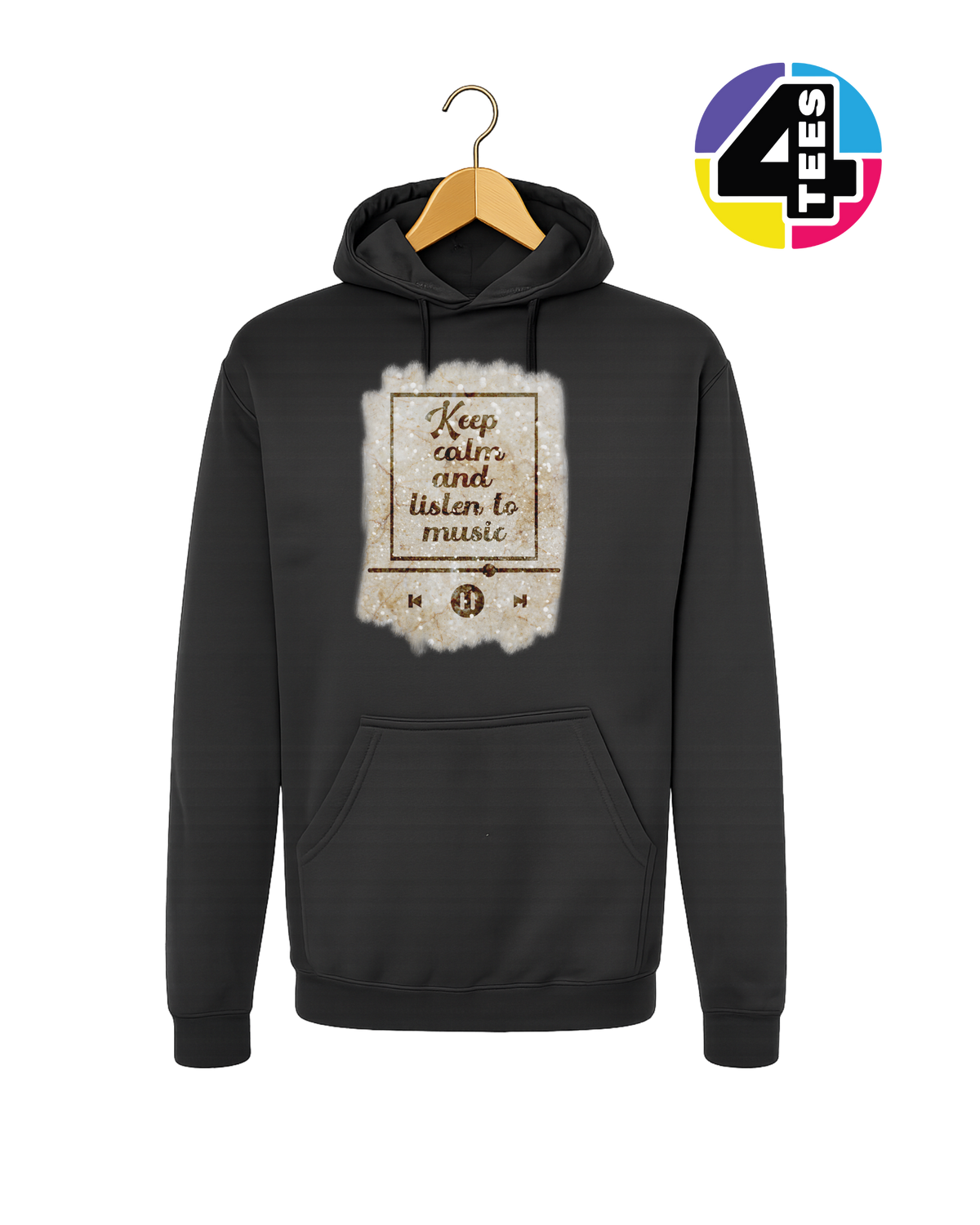 Keep Calm & Listen to Music Hoodie