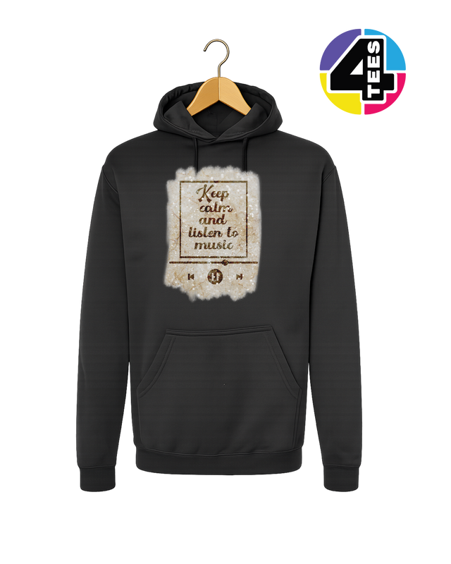 Keep Calm & Listen to Music Hoodie
