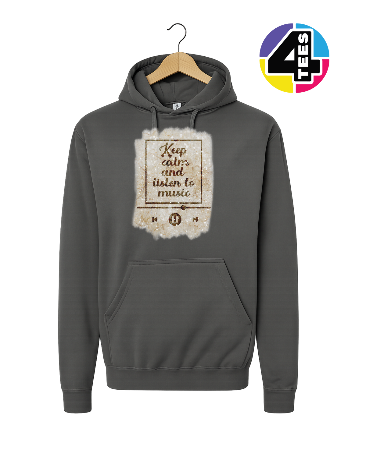Keep Calm & Listen to Music Hoodie