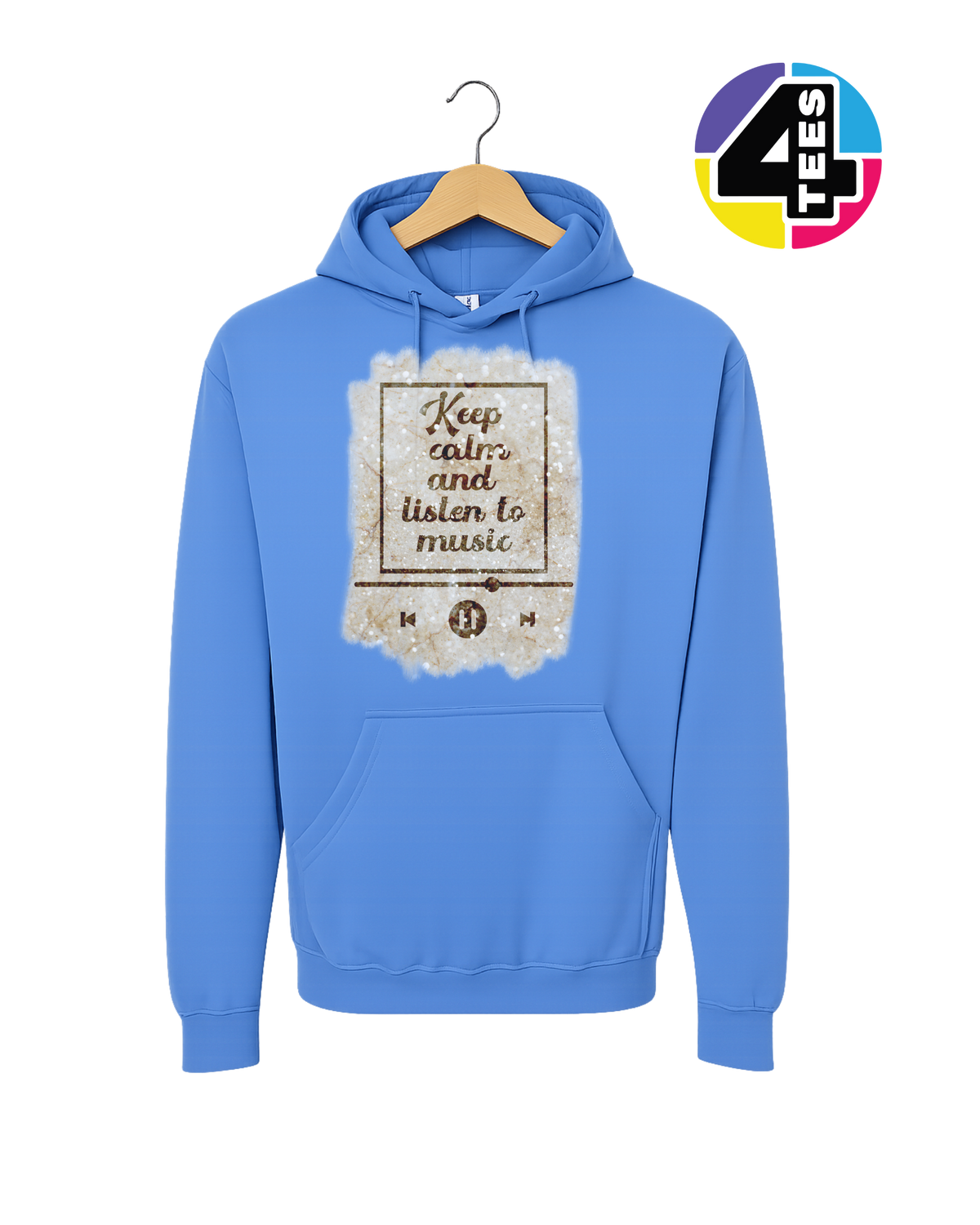 Keep Calm & Listen to Music Hoodie