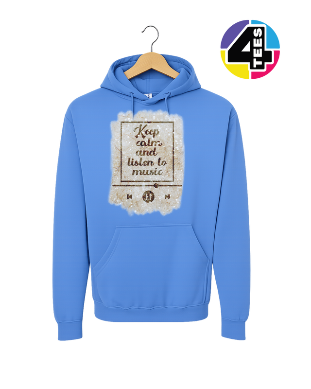 Keep Calm & Listen to Music Hoodie