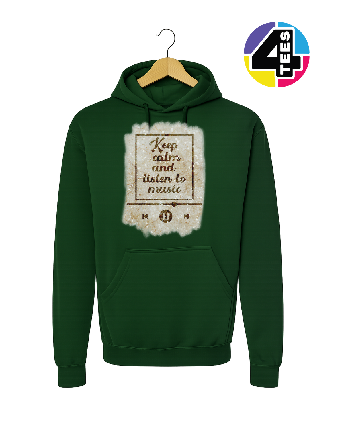 Keep Calm & Listen to Music Hoodie