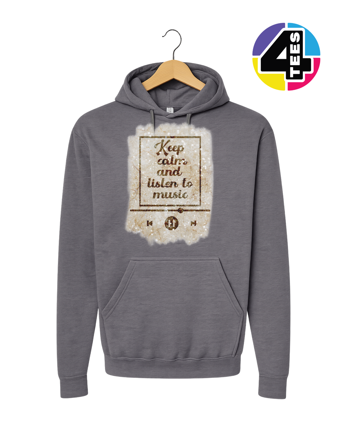 Keep Calm & Listen to Music Hoodie